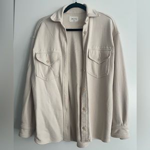 Wilfred Free Aritzia Terry Fleece Shirt Jacket Size 2XS